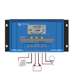 Regulador BlueSolar Victron PWM LCD&USB 12-24V 30A